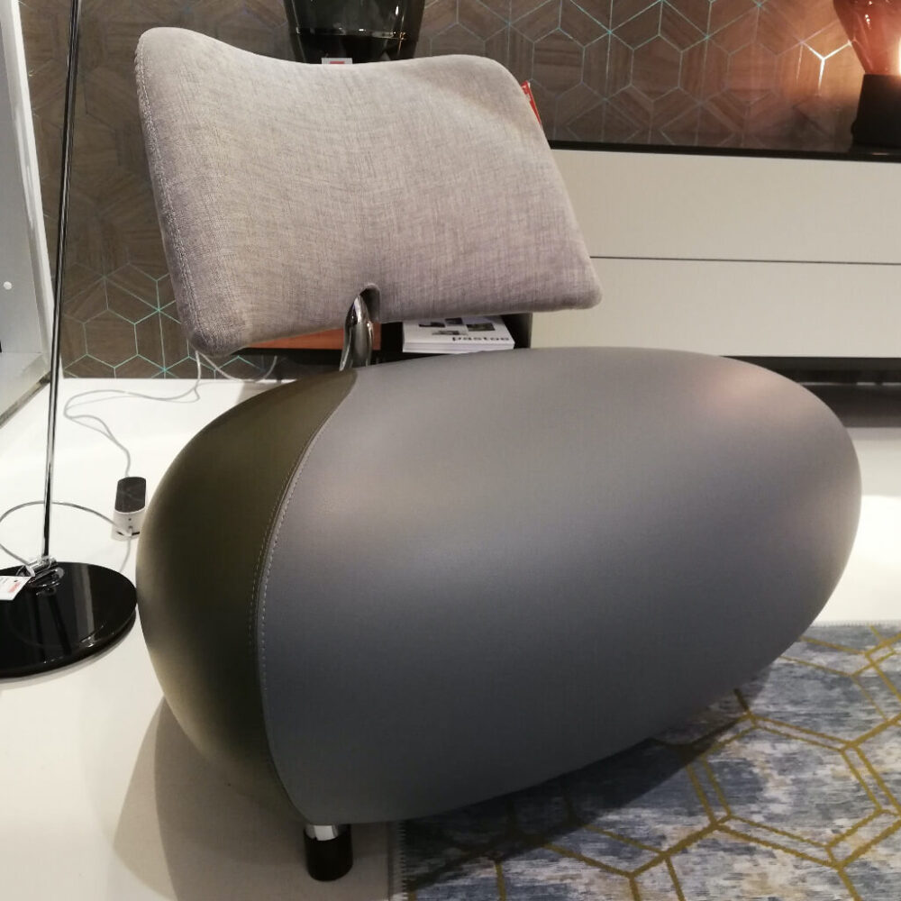 Leolux Pallone Pa Fauteuil Showroommodel Ceras Leder En Maple