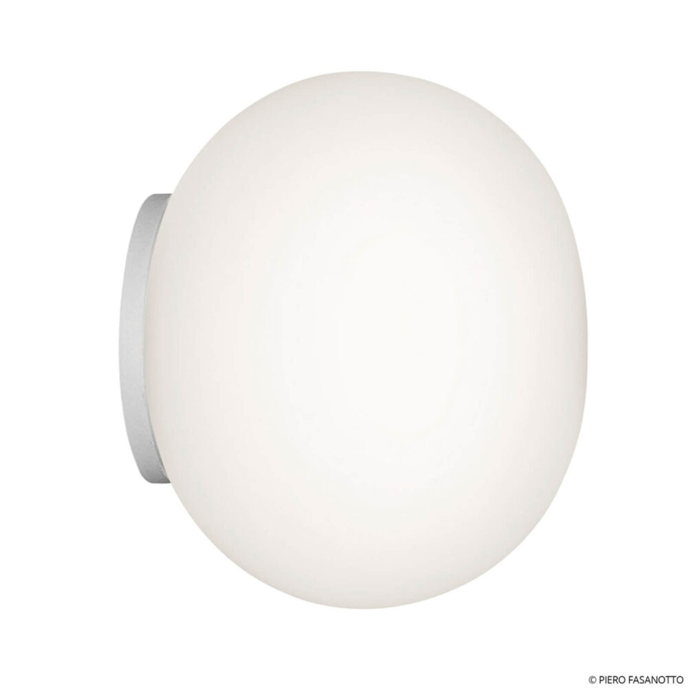 Flos Mini Glo Ball Mirror Wandlamp Wit